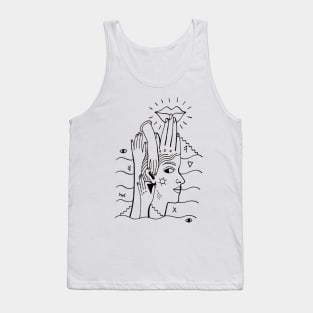 hands and face Tank Top
